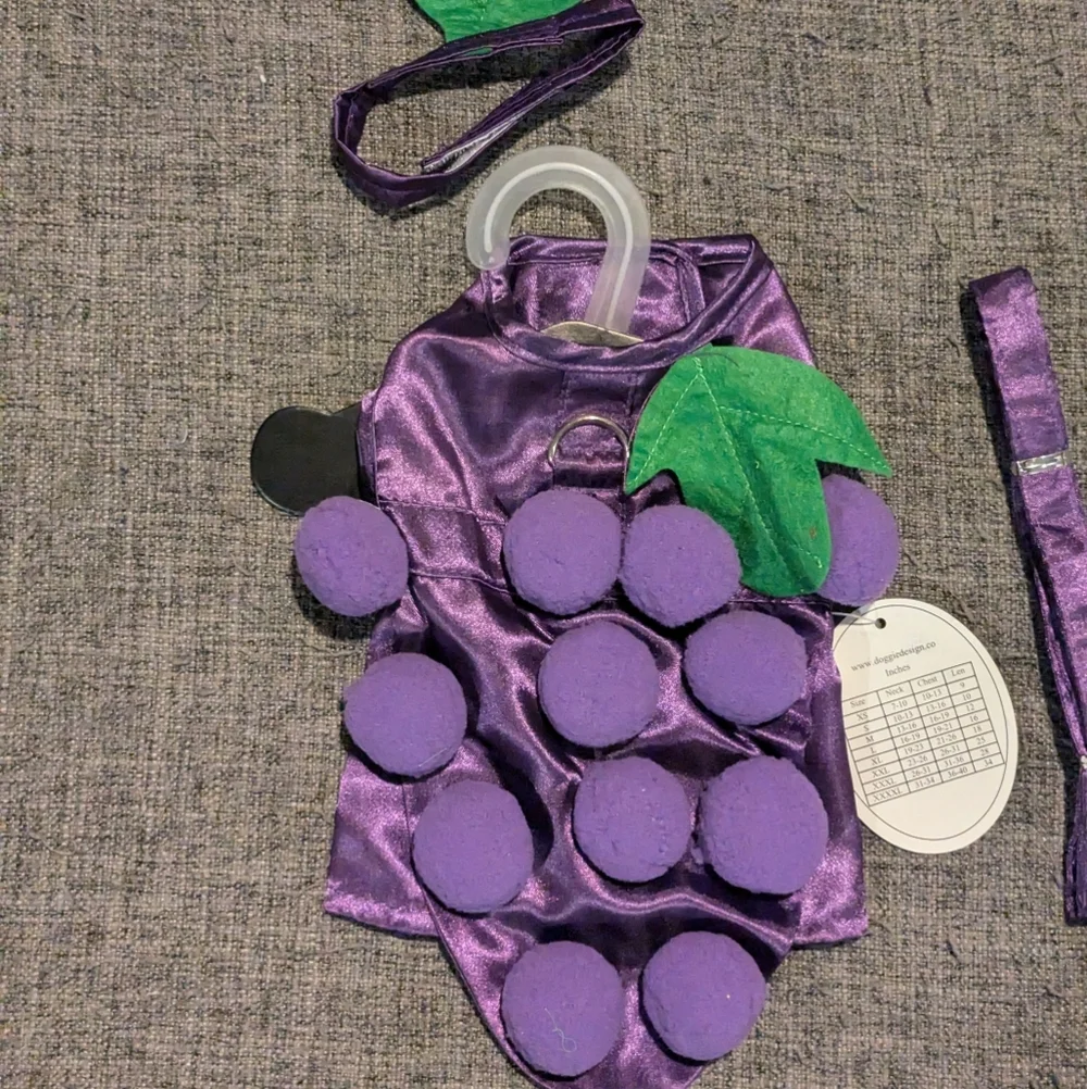 Dog Costumes - Grapes Fruit Halloween Costume For Pets Size XS